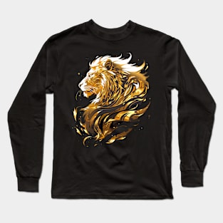 gold lion Long Sleeve T-Shirt